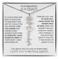 Beautiful Soulmate Birth Flower Name Necklace & Message Card
