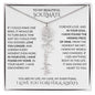 Beautiful Soulmate Birth Flower Name Necklace & Message Card