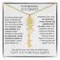 Beautiful Soulmate Birth Flower Name Necklace & Message Card
