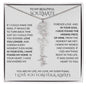 Beautiful Soulmate Birth Flower Name Necklace & Message Card