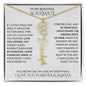 Beautiful Soulmate Birth Flower Name Necklace & Message Card