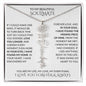 Beautiful Soulmate Birth Flower Name Necklace & Message Card