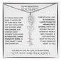 Beautiful Soulmate Birth Flower Name Necklace & Message Card