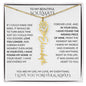 Beautiful Soulmate Birth Flower Name Necklace & Message Card