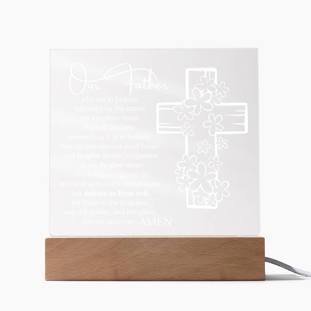 Lords Prayer Night Light LED