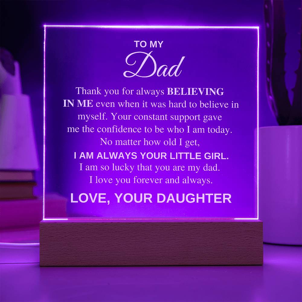 To My Dad, Thank You For Always Being There Love Your Daughter