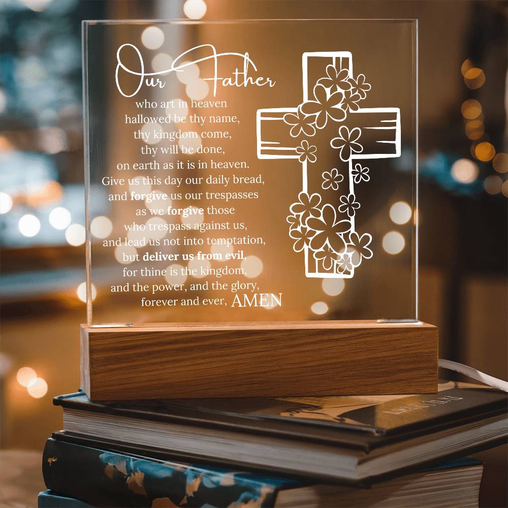 Lords Prayer Night Light LED