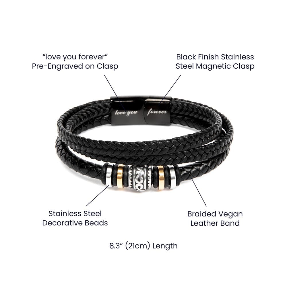 Funny Bracelet Gift For Him - For the couple that laughs together.
