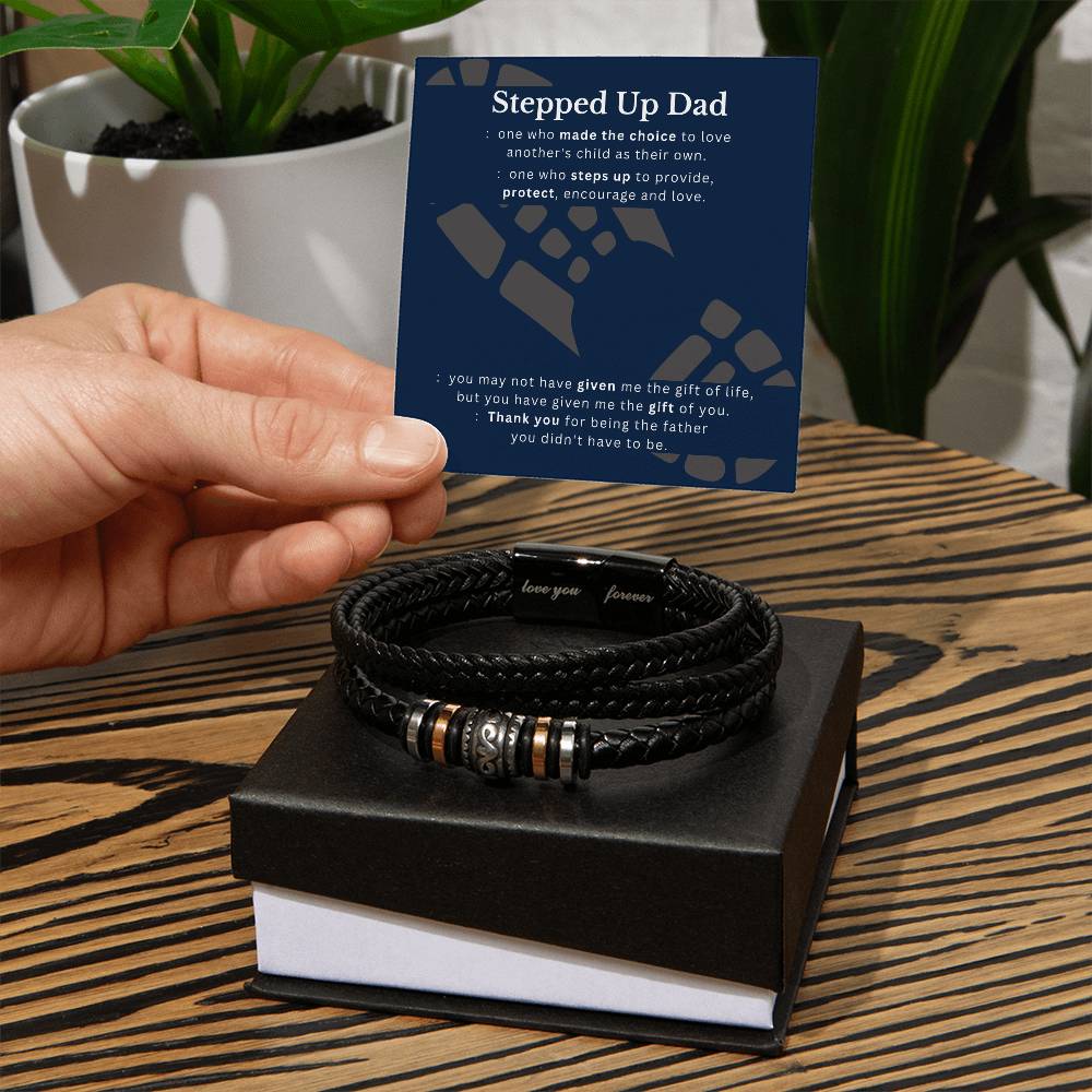 Love You - Stepped Up Dad Bracelet