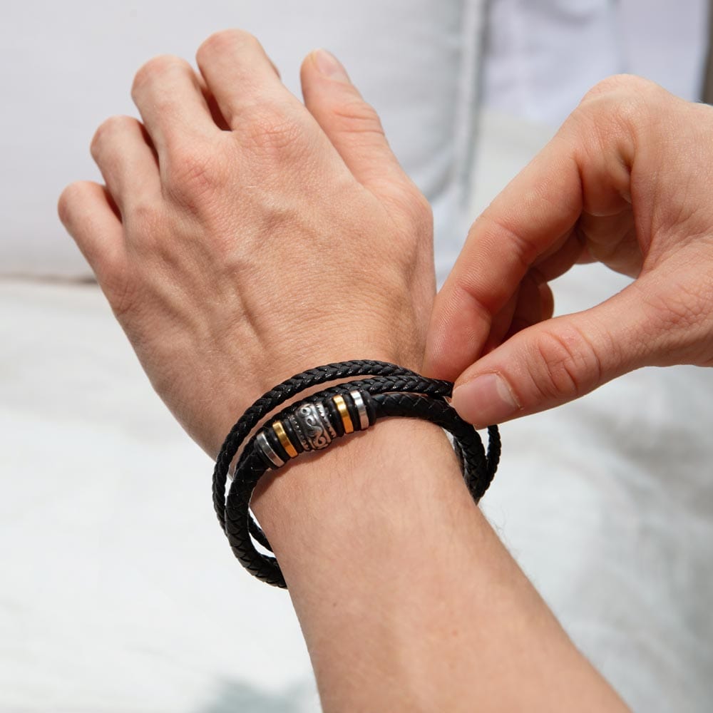 Men's 'Love You Forever' Graduation Bracelet - The Perfect Graduation Gift For Son or Grandson