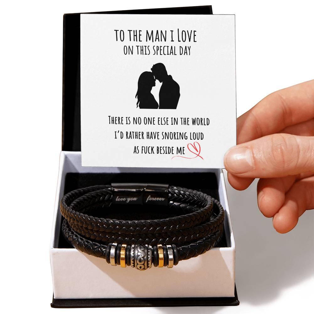 Funny Bracelet Gift For Him - For the couple that laughs together.