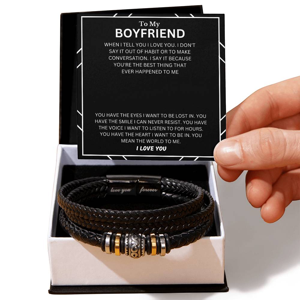 I Love You Forever, To My Boyfriend, I Love You Bracelet