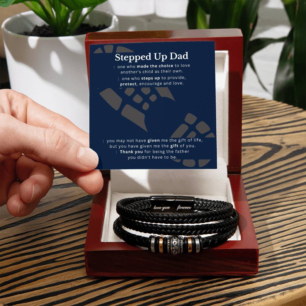 Love You - Stepped Up Dad Bracelet