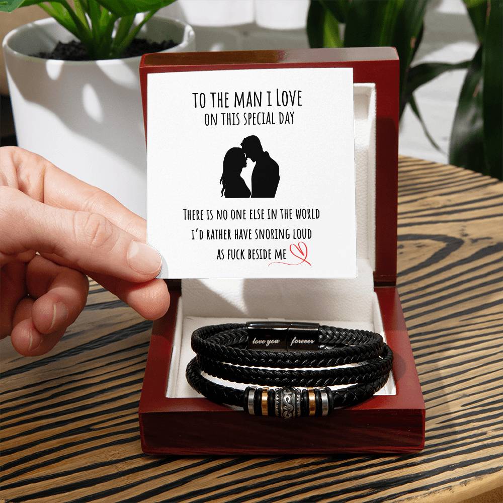 Funny Bracelet Gift For Him - For the couple that laughs together.