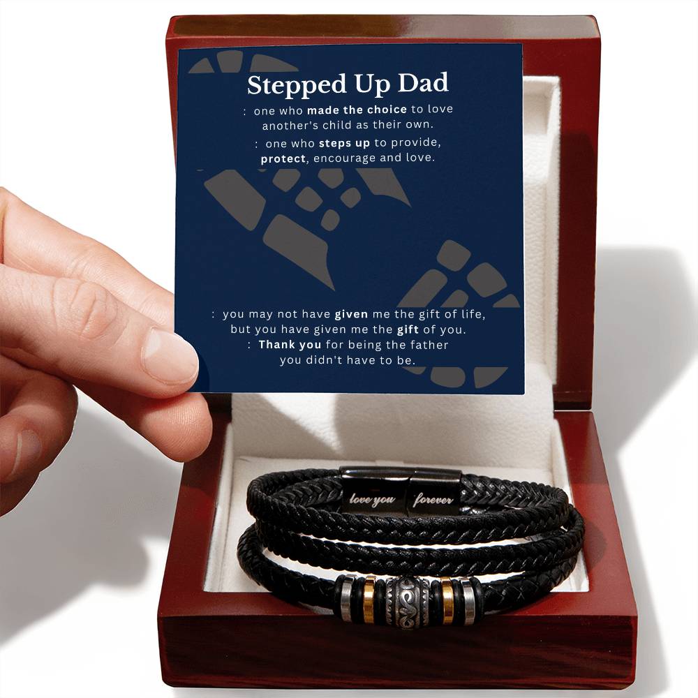 Love You - Stepped Up Dad Bracelet