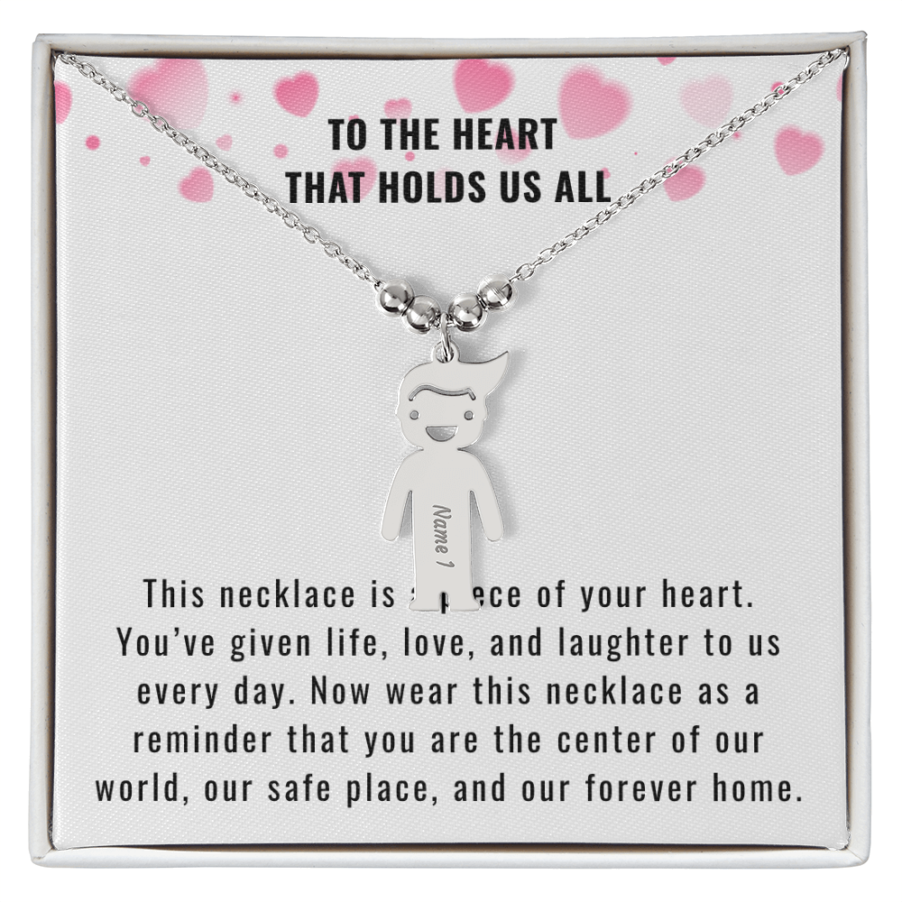 Engraved Kids Charm Necklace for the Mother or Grandmother that you want to celebrate