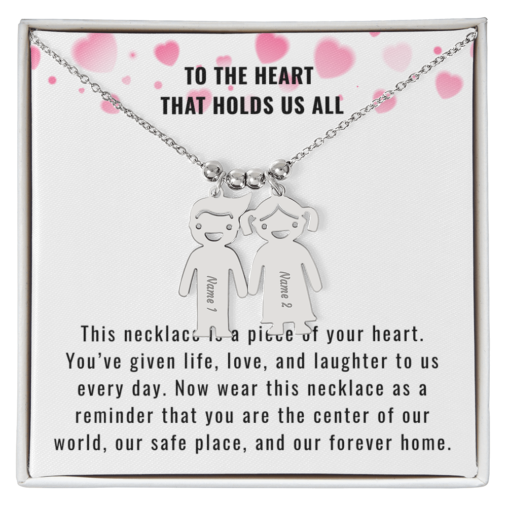 Engraved Kids Charm Necklace for the Mother or Grandmother that you want to celebrate