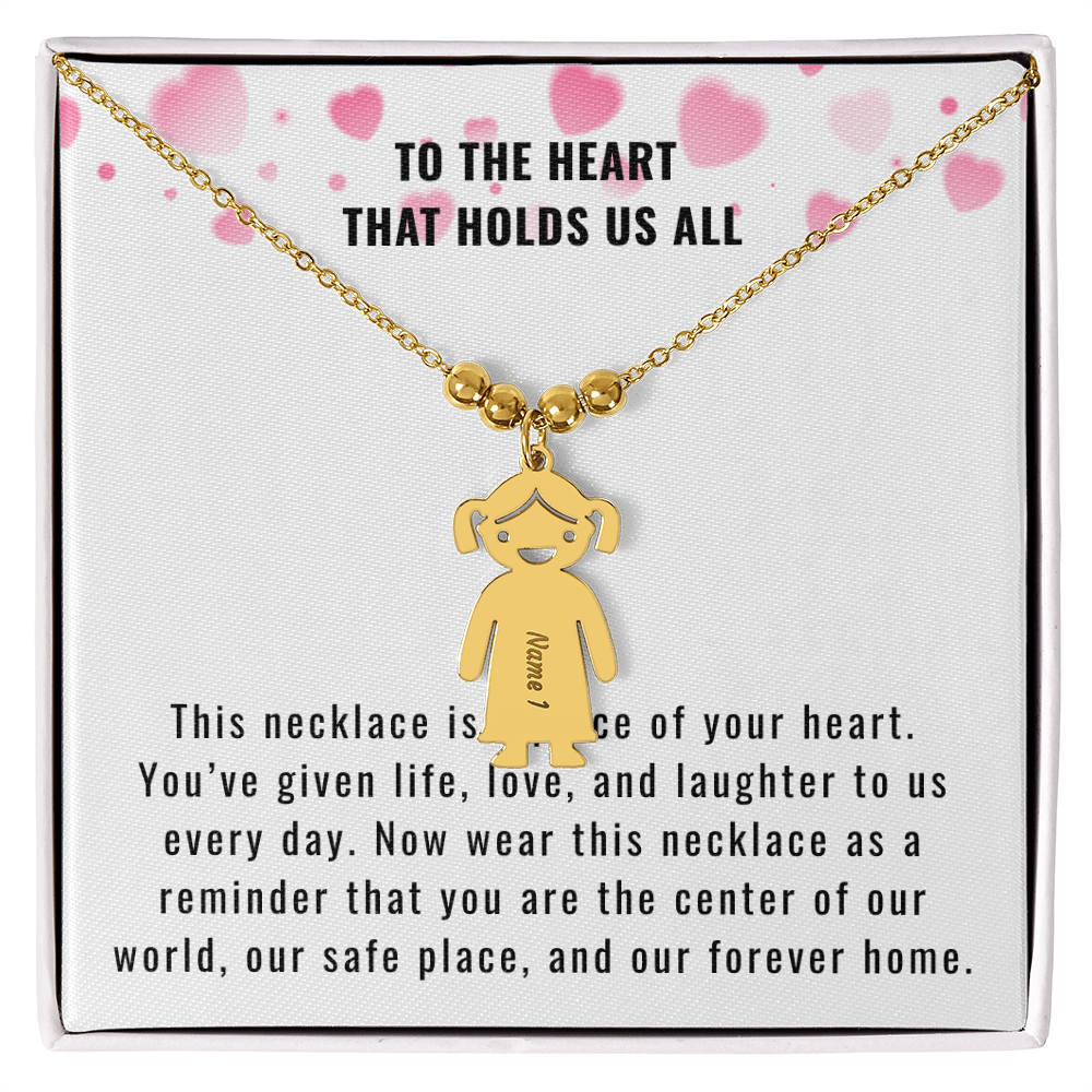 Engraved Kids Charm Necklace for the Mother or Grandmother that you want to celebrate
