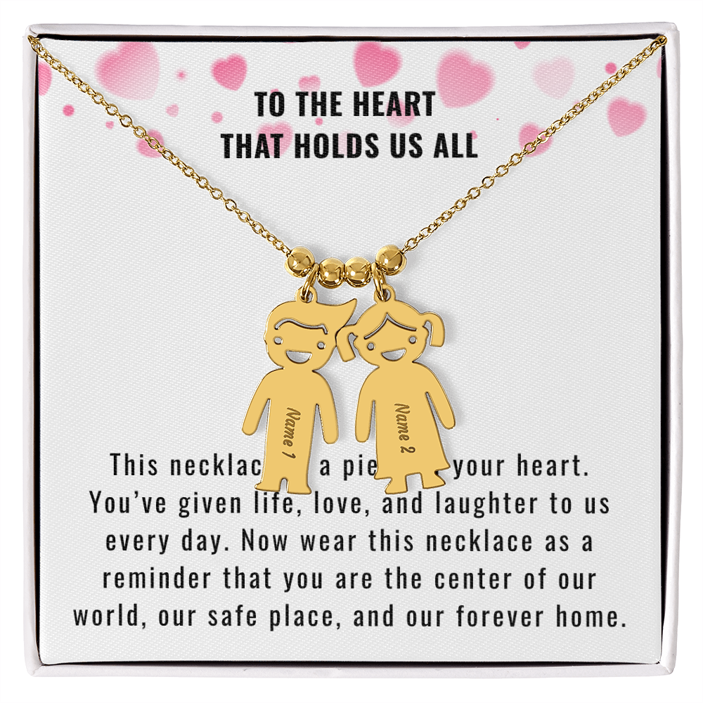 Engraved Kids Charm Necklace for the Mother or Grandmother that you want to celebrate