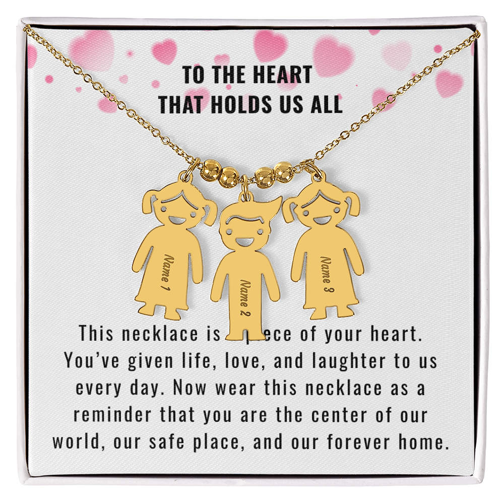 Engraved Kids Charm Necklace for the Mother or Grandmother that you want to celebrate