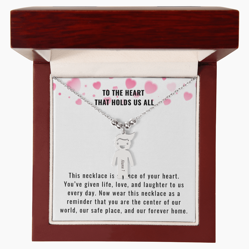Engraved Kids Charm Necklace for the Mother or Grandmother that you want to celebrate