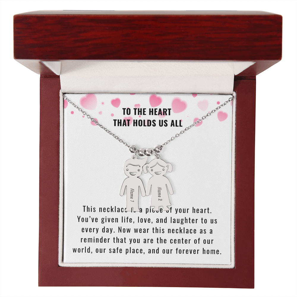 Engraved Kids Charm Necklace for the Mother or Grandmother that you want to celebrate