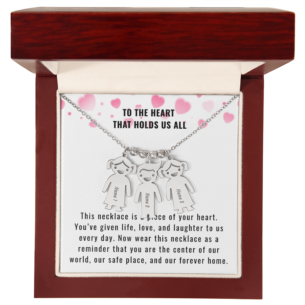Engraved Kids Charm Necklace for the Mother or Grandmother that you want to celebrate