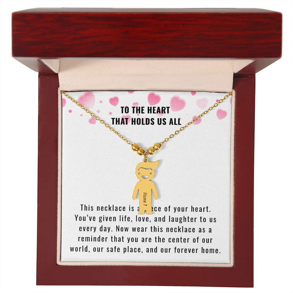 Engraved Kids Charm Necklace for the Mother or Grandmother that you want to celebrate
