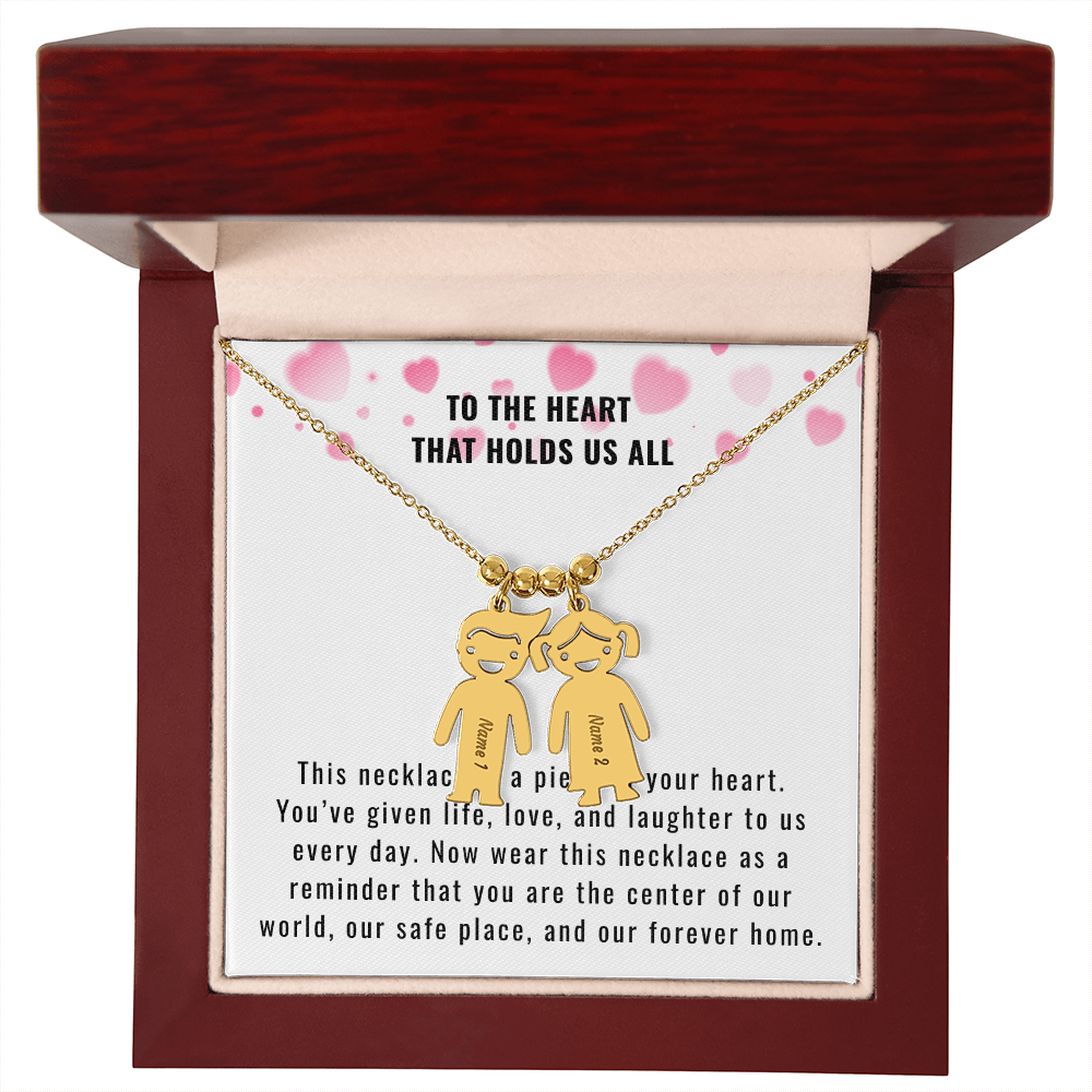 Engraved Kids Charm Necklace for the Mother or Grandmother that you want to celebrate