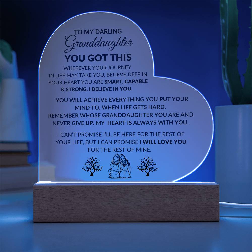 Granddaughter YOU GOT THIS, Acrylic Night Light
