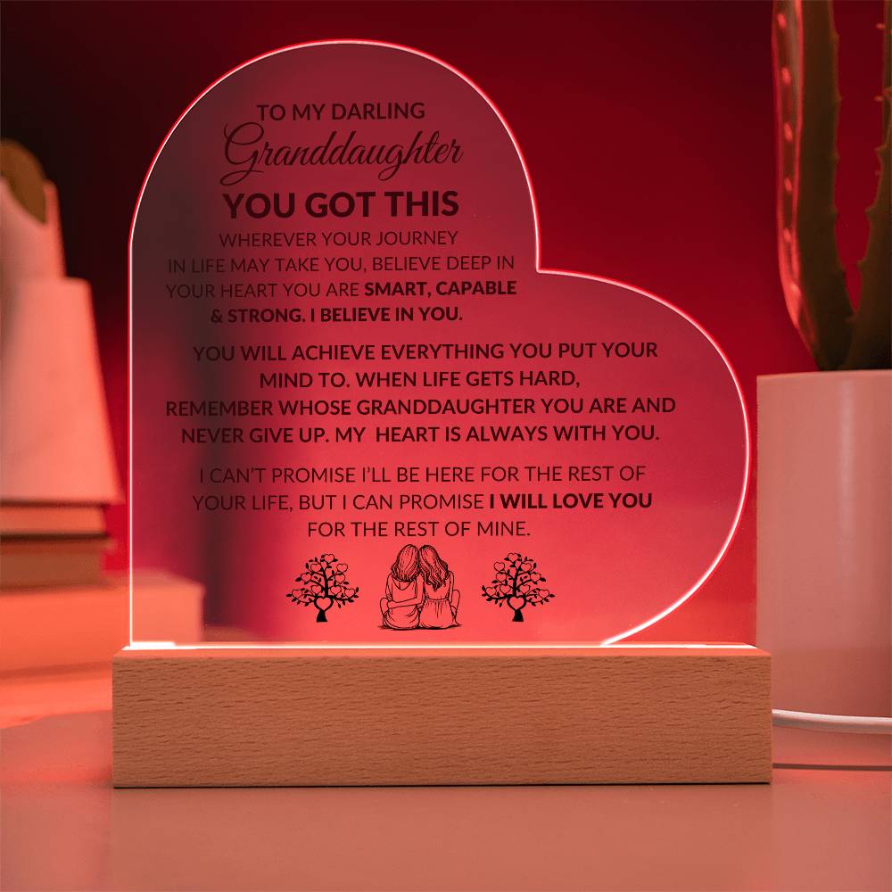 Granddaughter YOU GOT THIS, Acrylic Night Light