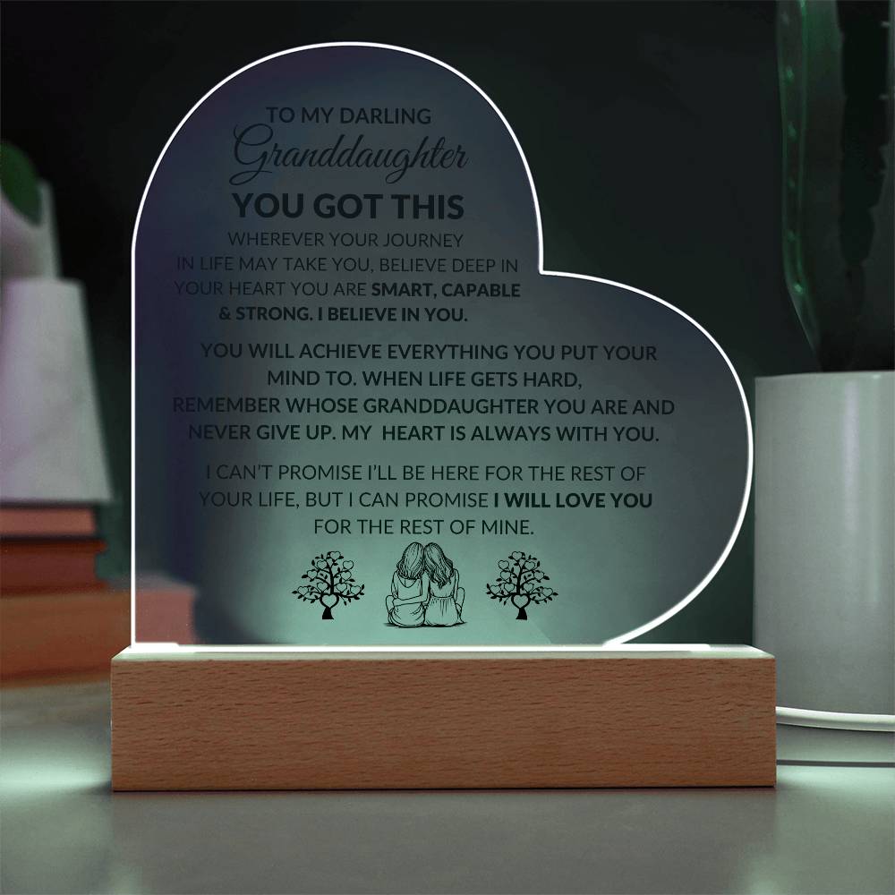Granddaughter YOU GOT THIS, Acrylic Night Light