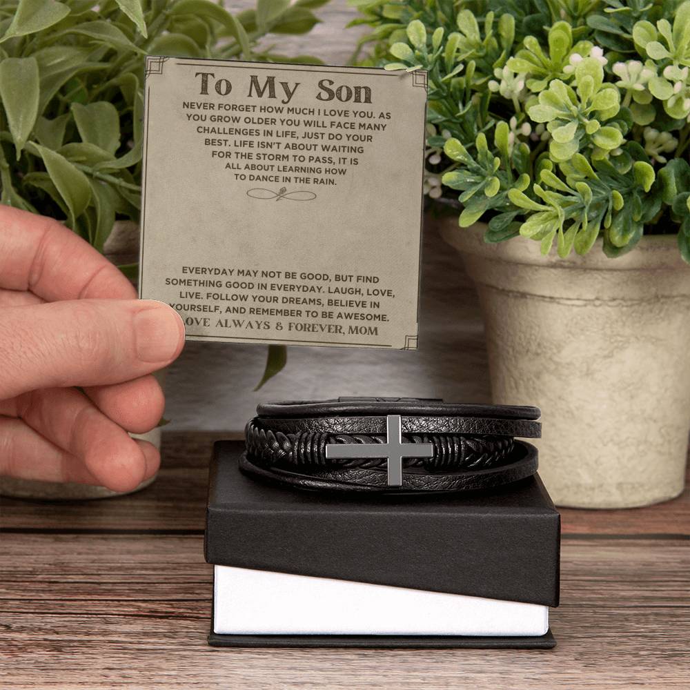 Son Never Forget How Much You Are Loved, Love Mom | Bracelet