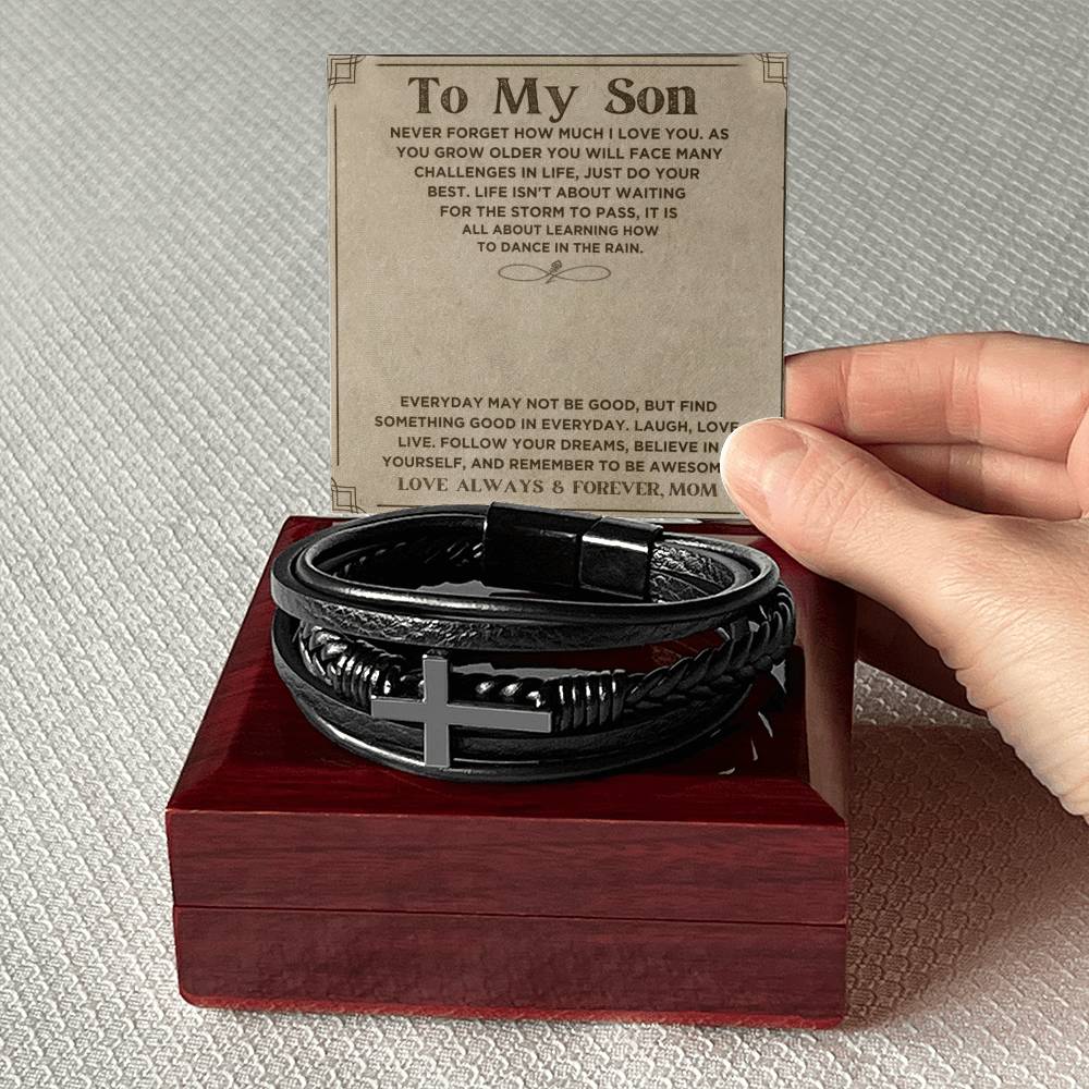 Son Never Forget How Much You Are Loved, Love Mom | Bracelet