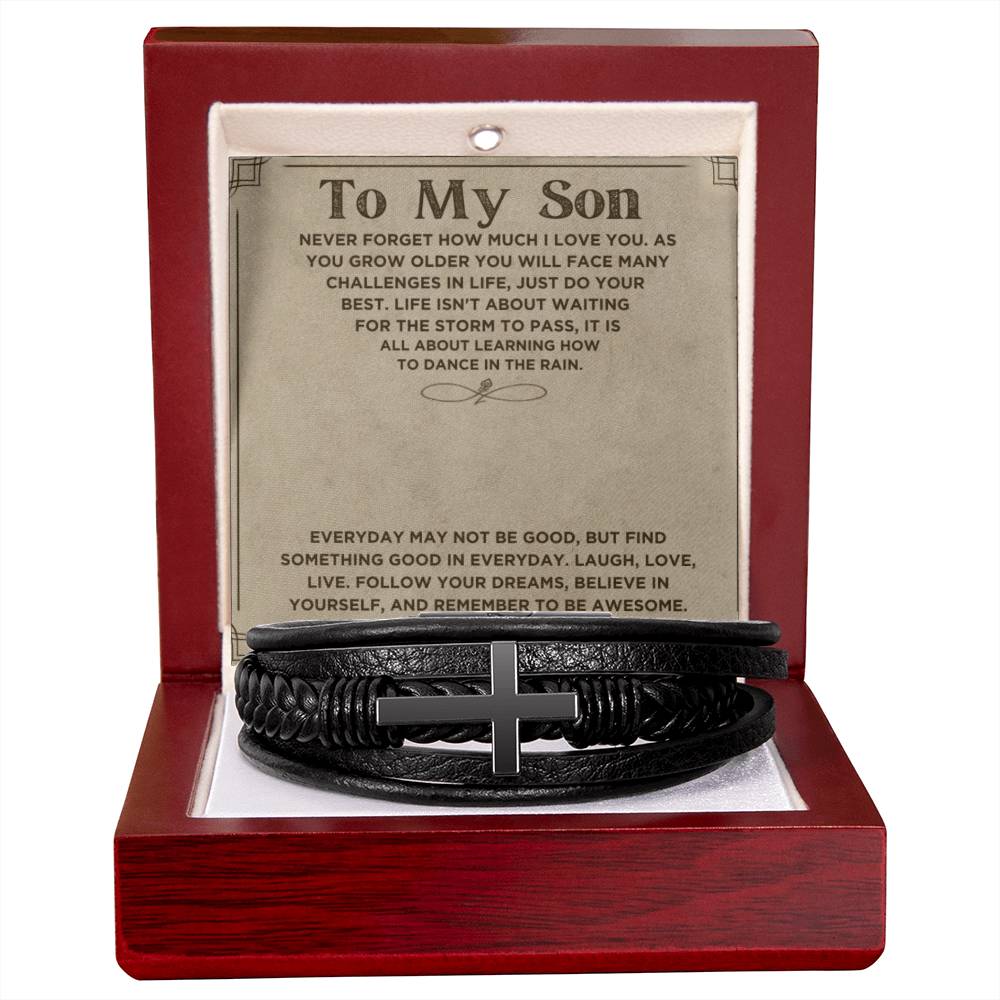 Son Never Forget How Much You Are Loved, Love Mom | Bracelet