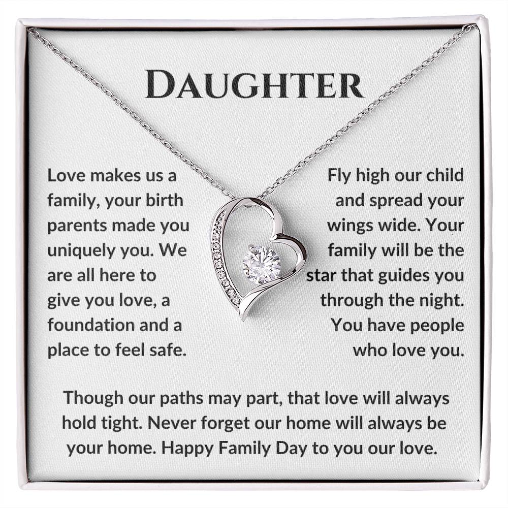 Daughter Love Makes Us Family, Your Birth Parens Made You Uniquely You MBB037