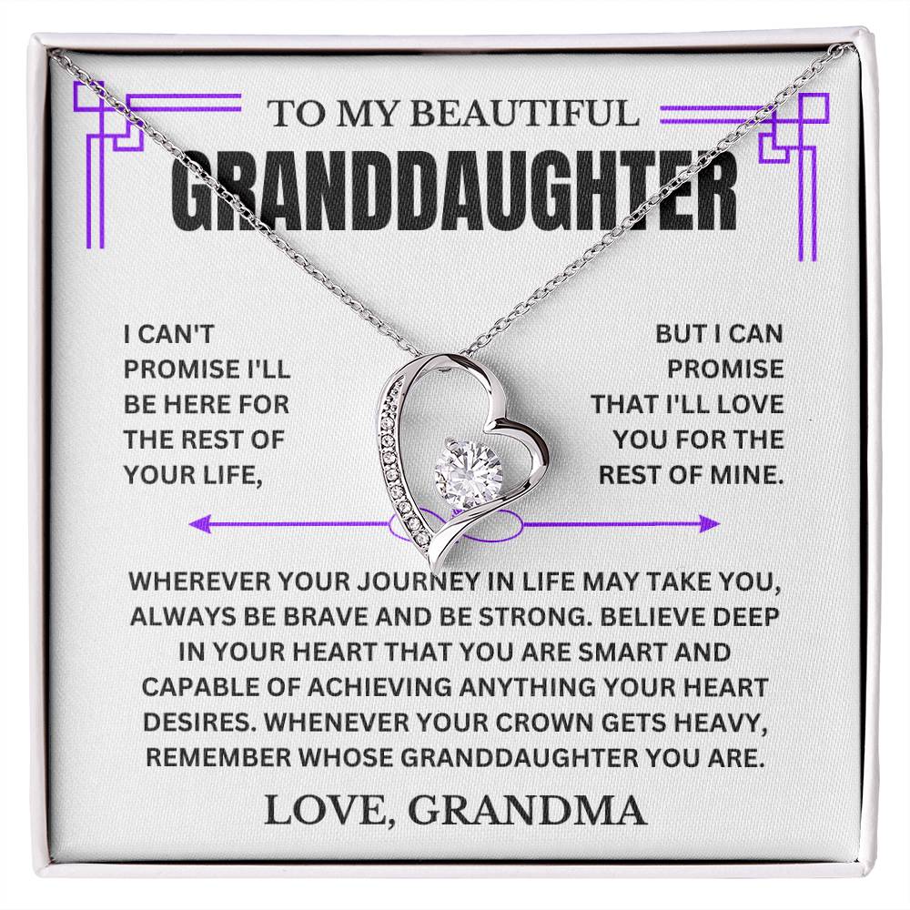 Beautiful Granddaughter, Love Grandma, I Love You, remember Whose Granddaughter You Are