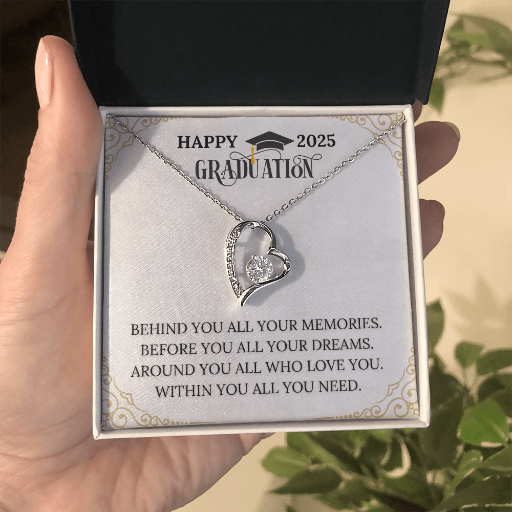 Graduation Gift 2025 - Forever Love Heart Necklace for Her