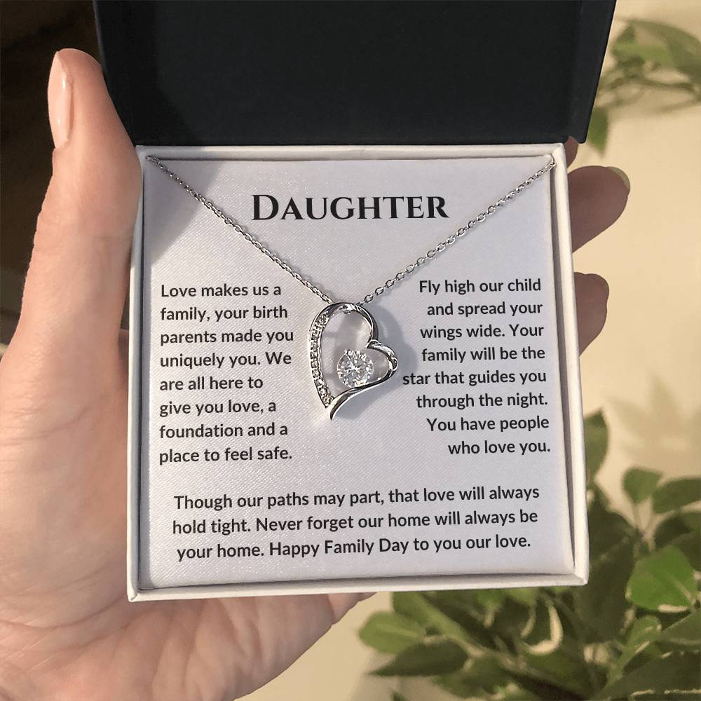 Daughter Love Makes Us Family, Your Birth Parens Made You Uniquely You MBB037