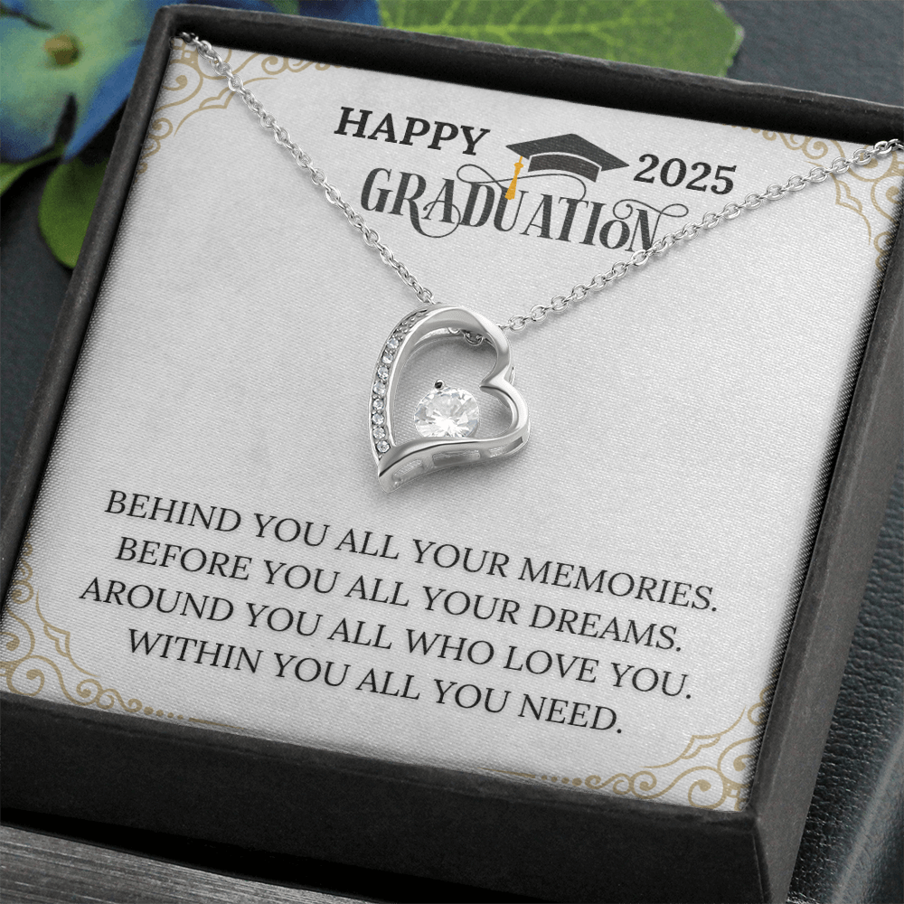 Graduation Gift 2025 - Forever Love Heart Necklace for Her