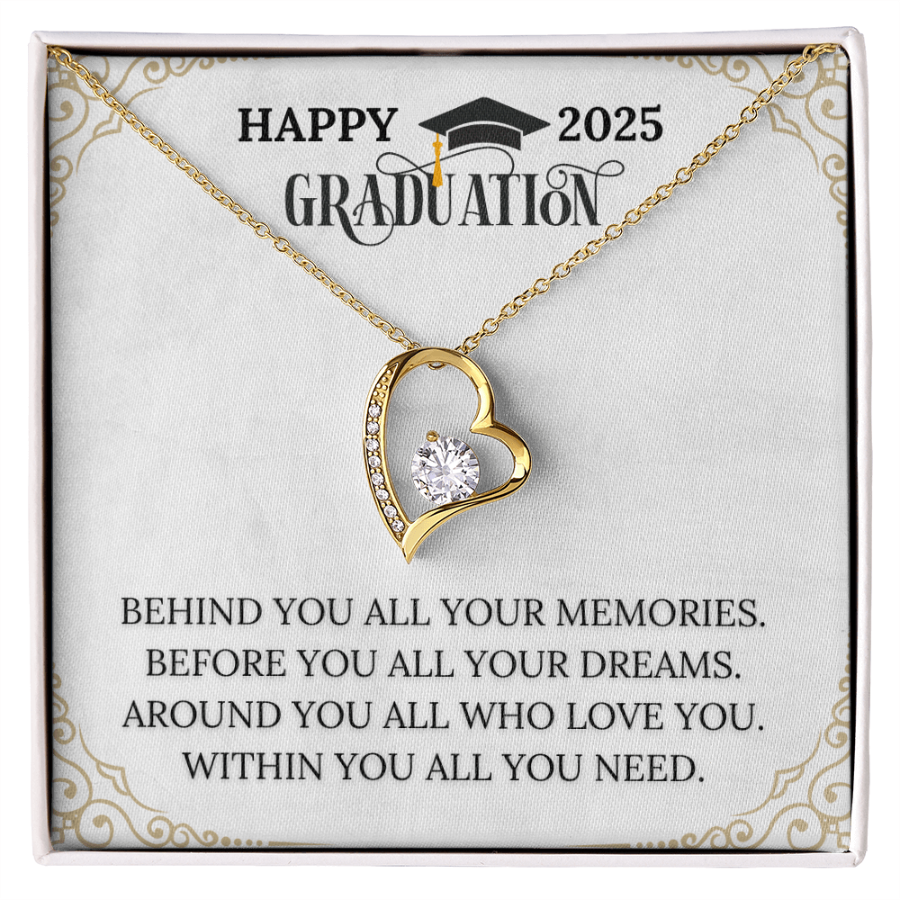 Graduation Gift 2025 - Forever Love Heart Necklace for Her