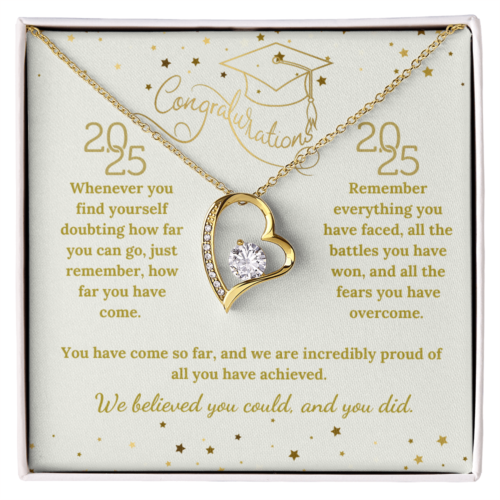 Forever Love Graduation Necklace - A Timeless Gift for Her!