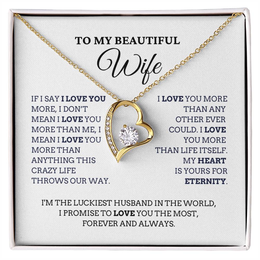 To My Beautiful Wife, I Love You More