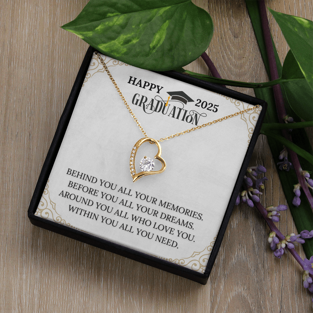 Graduation Gift 2025 - Forever Love Heart Necklace for Her