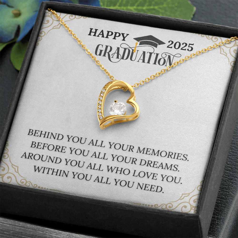 Graduation Gift 2025 - Forever Love Heart Necklace for Her