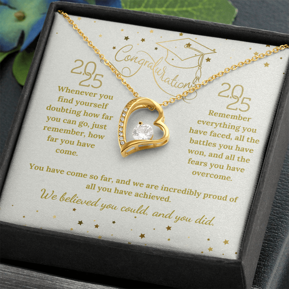 Forever Love Graduation Necklace - A Timeless Gift for Her!