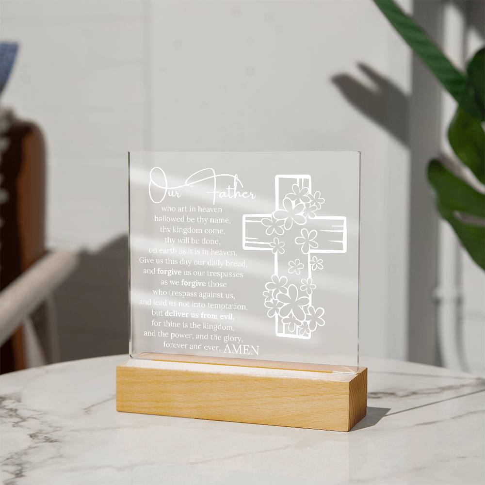 Lords Prayer Night Light LED