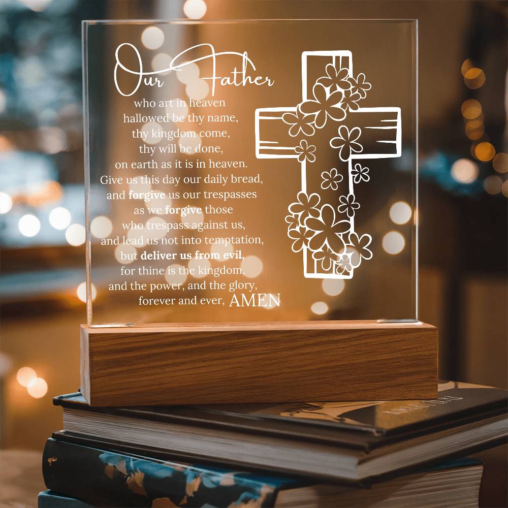 Lords Prayer Night Light LED