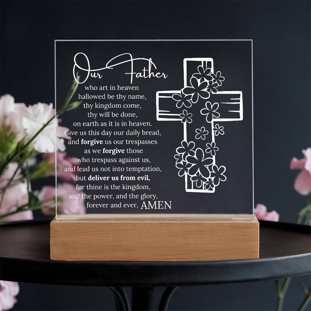 Lords Prayer Night Light LED