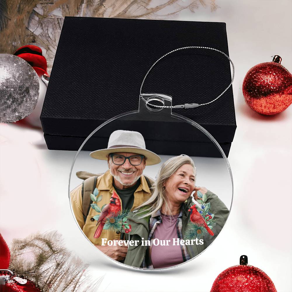 Personalized Acrylic Ornament Gift to Commemorate a Simple Celebration Ornament for those we are missing this holiday season
